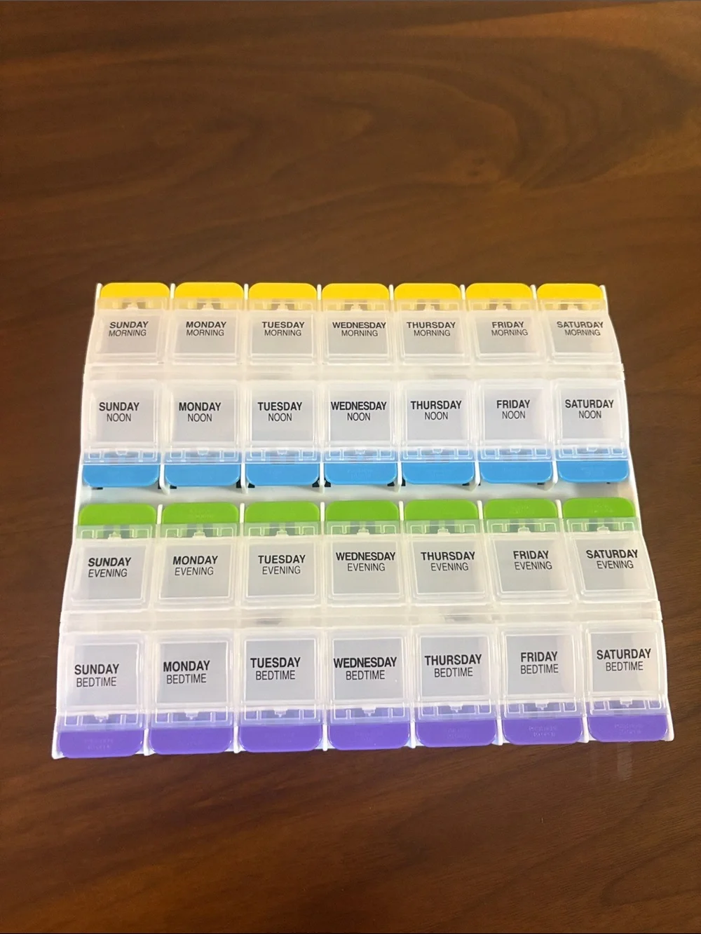 Weekly 7-Day Pill Organizer - Multi-Color